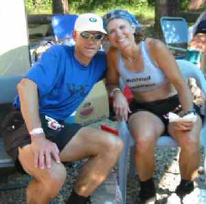 Steve and Deb at Chapman's Aid Station