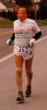 Paul Blackman finishing JFK in 1989